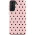 Pink and Black Polka Dots Galaxy S21 Plus 5G Pro Case