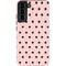 Pink and Black Polka Dots Galaxy S22 Plus Pro Case
