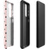 Pink and Black Polka Dots Galaxy S22 Plus Pro Case