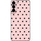 Pink and Black Polka Dots Galaxy S22 Plus Skin