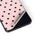Pink and Black Polka Dots Galaxy S22 Plus Skin