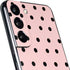 Pink and Black Polka Dots Galaxy S22 Skin