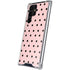 Pink and Black Polka Dots Galaxy S22 Ultra Clear Case