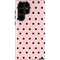 Pink and Black Polka Dots Galaxy S22 Ultra Pro Case