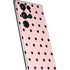 Pink and Black Polka Dots Galaxy S22 Ultra Skin
