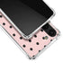 Pink and Black Polka Dots Galaxy S23 Plus Clear Case