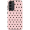 Pink and Black Polka Dots Galaxy S23 Plus Pro Case