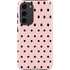 Pink and Black Polka Dots Galaxy S23 Plus Pro Case