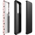 Pink and Black Polka Dots Galaxy S23 Plus Pro Case