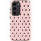 Pink and Black Polka Dots Galaxy S23 Pro Case