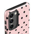 Pink and Black Polka Dots Galaxy S23 Pro Case