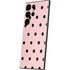 Pink and Black Polka Dots Galaxy S23 Ultra Skin