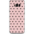 Pink and Black Polka Dots Galaxy S8 Skin