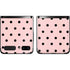 Pink and Black Polka Dots Galaxy Z Flip Skin