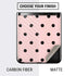 Pink and Black Polka Dots Galaxy Z Flip Skin