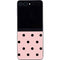 Pink and Black Polka Dots Galaxy Z Flip5 5G Skin