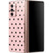 Pink and Black Polka Dots Galaxy Z Fold2 5G Skin