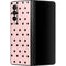 Pink and Black Polka Dots Galaxy Z Fold3 5G Skin