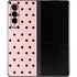 Pink and Black Polka Dots Galaxy Z Fold3 5G Skin