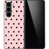 Pink and Black Polka Dots Galaxy Z Fold5 5G Skin