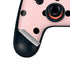Pink and Black Polka Dots Google Stadia Controller Skin