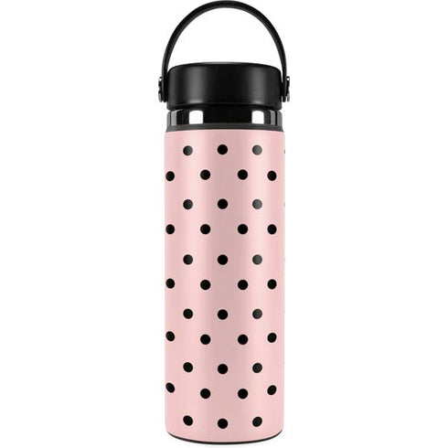 Pink and Black Polka Dots Hydro Flask 20oz Wide Mouth Skin