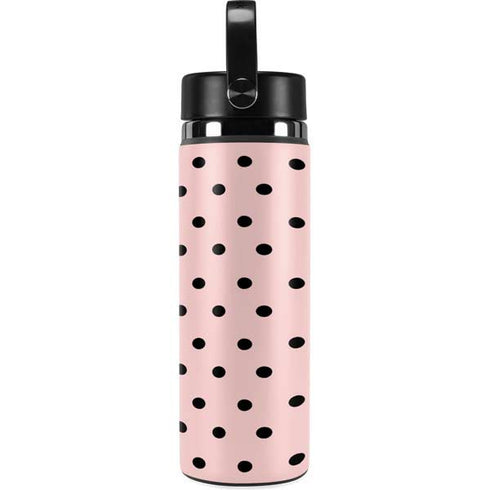 Pink and Black Polka Dots Hydro Flask 20oz Wide Mouth Skin
