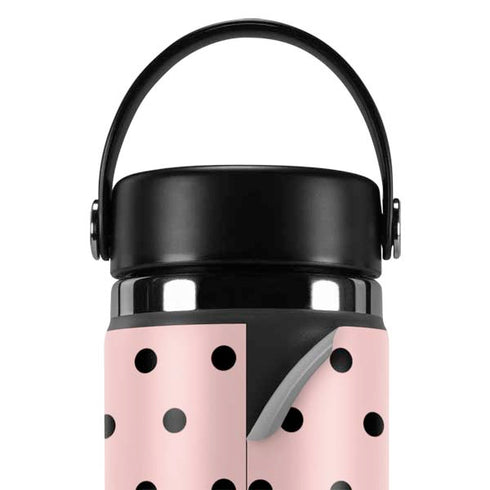 Pink and Black Polka Dots Hydro Flask 20oz Wide Mouth Skin
