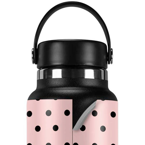 Pink and Black Polka Dots Hydro Flask 32oz Wide Mouth Skin