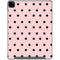 Pink and Black Polka Dots iPad Pro 12.9in (2020) Clear Case