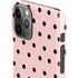 Pink and Black Polka Dots iPhone 11 Pro Lite Case