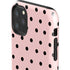 Pink and Black Polka Dots iPhone 11 Pro Max Impact Case