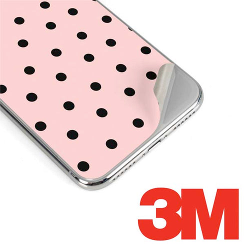 Pink and Black Polka Dots iPhone 11 Pro Max Skin