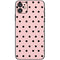 Pink and Black Polka Dots iPhone 11 Skin