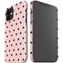 Pink and Black Polka Dots iPhone 12 Mini Lite Case