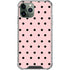 Pink and Black Polka Dots iPhone 12 Pro Max Clear Case