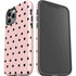 Pink and Black Polka Dots iPhone 12 Pro Max Impact Case