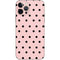 Pink and Black Polka Dots iPhone 12 Pro Skin