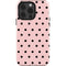 Pink and Black Polka Dots iPhone 13 Pro Impact Case