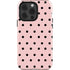 Pink and Black Polka Dots iPhone 13 Pro Impact Case