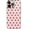 Pink and Black Polka Dots iPhone 13 Pro Skin