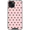 Pink and Black Polka Dots iPhone 14 Clear Case