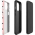 Pink and Black Polka Dots iPhone 15 Plus Impact Case