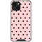 Pink and Black Polka Dots iPhone 14 Plus Clear Case