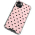 Pink and Black Polka Dots iPhone 14 Plus Clear Case