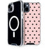 Pink and Black Polka Dots iPhone 15 Plus MagSafe Case