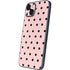 Pink and Black Polka Dots iPhone 14 Plus Skin