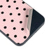 Pink and Black Polka Dots iPhone 15 Plus Skin