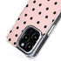 Pink and Black Polka Dots iPhone 15 Pro Max MagSafe Case