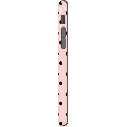 Pink and Black Polka Dots iPhone 7 Pro Case